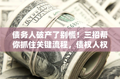 北京债务人破产了别慌！三招帮你抓住关键流程，债权人权益不再缩水