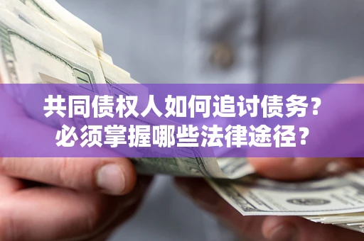 北京共同债权人如何追讨债务？必须掌握哪些法律途径？