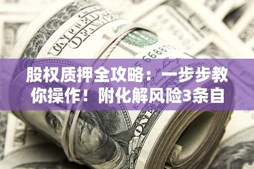 北京股权质押全攻略：一步步教你操作！附化解风险3条自救法则