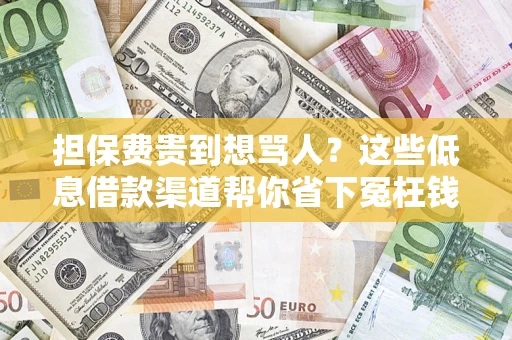 北京担保费贵到想骂人？这些低息借款渠道帮你省下冤枉钱