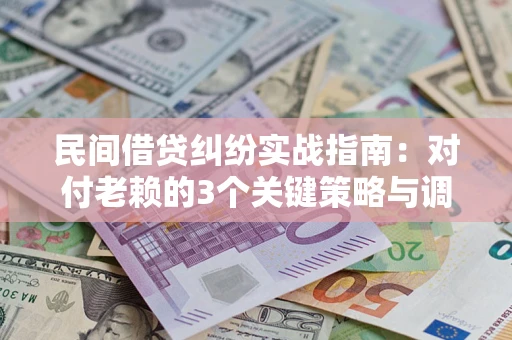 北京民间借贷纠纷实战指南：对付老赖的3个关键策略与调解盲区解析