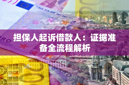 北京担保人起诉借款人：证据准备全流程解析