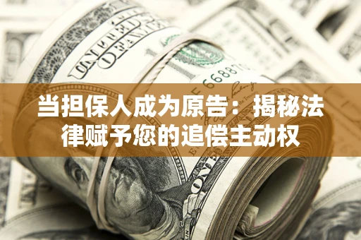 北京当担保人成为原告:揭秘法律赋予您的追偿主动权 北京当担保人成为原告:揭秘法律赋予您的追偿主动权