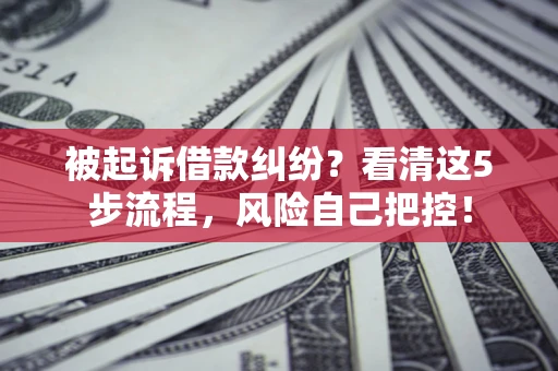 北京被起诉借款纠纷？看清这5步流程，风险自己把控！