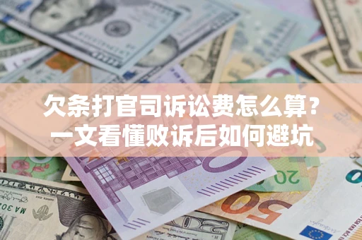 北京欠条打官司诉讼费怎么算？一文看懂败诉后如何避坑